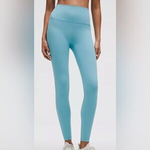 New Wunder Train 28” High rise Tight blue leggings size 4 WBLE full length